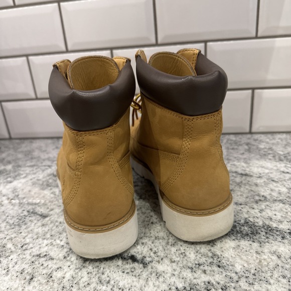 Timberland Sensorflex‎ Women's 7 Boots Wheat ReBOTL Leather Lace-Up Waterproof - Picture 4 of 11